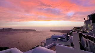 Astra Suites Santorini with sunset is heaven on earth [upl. by Anidem]