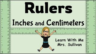 How to use Rulers for Inches amp Centimeters and how to tell the two sides apart [upl. by Codd]