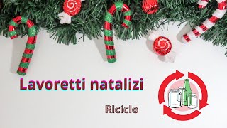 3 idee per riciclare vecchi barattoli di vetro per Nataleidee fai da te per lavoretti nataliziDIY [upl. by Xena58]