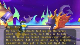 Spyro Year of the Dragon  Spikes Arena  PS1 [upl. by Anaili]