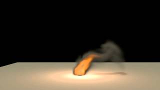 ANIMAZIONI CON BLENDER simulazione fumo e fuoco smoke emitter [upl. by Esinrahs]