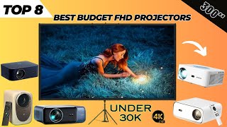 TOP 8 BEST PROJECTORS UNDER 30000 BUDGET PROJECTORS  2024 4K FULL HD HOME THEATER PROJECTORS [upl. by Auqinehs]