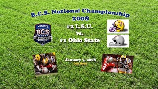 2008 BCS National Championship 2 LSU v 1 Ohio State One Hour [upl. by Matta]