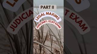 PART II LEGAL MAXIMS maxims legal awareness education  trending viralvideo [upl. by Anaiviv]