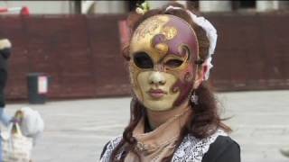 Venice Carnival masks the winter weather [upl. by Lawlor194]