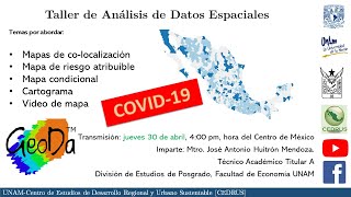 Taller de Análisis de Datos Espaciales CoLocalización Riesgo Atribuible Cartograma Condicional [upl. by Hgielyk]