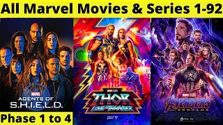 How to watch Marvel Movies amp Series MCU in order  All Marvel Movies 2002  2022  in Hindi [upl. by Oinesra]