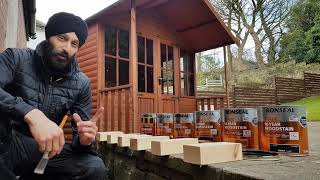 Tibby Singh tests out Ronseal Trades 10 Year Woodstain [upl. by Hugo]