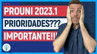 PROUNI 2023 ENTENDA as PRIORIDADES MUITO IMPORTANTE [upl. by Marteena220]