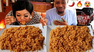 SUPER SPICY NOODLES CHALLENGE  NOODLES EATING CHALLENGE  FIRE NOODLES 🌶🥵🔥 Challenge Ep04 [upl. by Ettezil429]