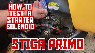 How to test a solenoid troubleshooting stiga solenoid [upl. by Symer784]