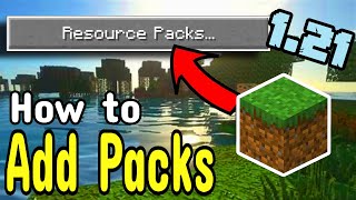 How to INSTALL a TEXTURE PACKS in Minecraft Java 121 [upl. by Scarrow597]