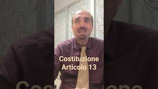 Chiarelli legge la Costituzione Articolo 13 [upl. by Evante299]