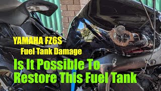 Motorcycle fuel tank restoration on FZ6S [upl. by Aryhs]