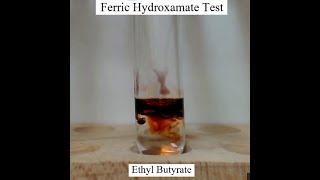 Ferric Hydroxamate Test for Esters [upl. by Lavella]