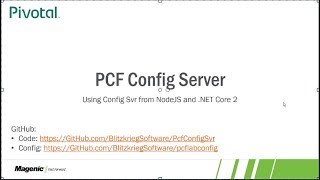 PCF Config Server [upl. by Rennob]