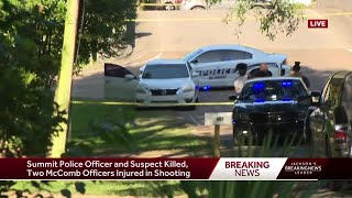 Summit police officer killed McComb officer injured in shooting [upl. by Eesac]