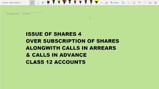 Issue Of Shares 4 Class 12 Accounts [upl. by Etnovert424]