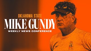 Mike Gundy News Conference 102824 [upl. by Nymsaj]