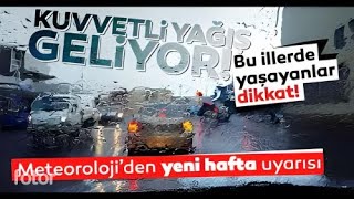 Son Dakika Meteoroloji illeri tek tek saydı ve uyardı Yoğun kar yağışı [upl. by Maxama118]