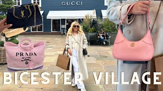 Luxury Shopping At Bicester Village Bicester Village Designer Outlet Shopping Vlog  YSL Gucci [upl. by Nogaem687]