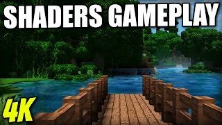 Minecraft Console  SHADERS GAMEPLAY  4K  SUPER DOOPER GRAPHICS TEXTURE  Xbox One X [upl. by Acemaj]