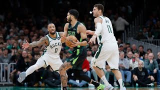 Celtics complete season sweep over Bucks rekindling rivalry with intense playofflike atmosphere at [upl. by Logan]