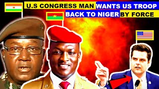 BURKINA FASO MALI amp NIGER SURPRISED AS US CONGRESSMAN WANTS US TROOPS TO RETURN TO NIGER [upl. by Ramin]