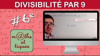 Vérifier si un nombre est divisible par 9  Sixième [upl. by Atikihc155]