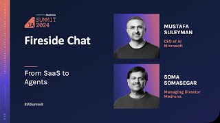 IA Summit 2024 Fireside Chat With Mustafa Suleyman From SaaS to Agents [upl. by Krissie]