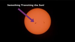 Solar Transit while seeing Sun Spots [upl. by Sivad158]