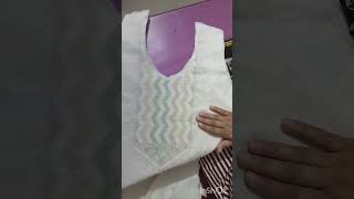 Simple method of attaching lining to neck punjabisong fyp [upl. by Nylorahs]