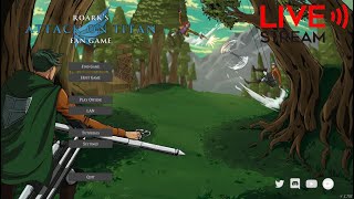 Attack on Titan PvP Live  Roarks Attack on Titan Fan Game [upl. by Nipahc846]