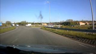 Roadrage Lystrup grenå motorvej [upl. by Venu]