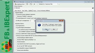 Tutorial 10 part 1 IBExpert Extract Metadata [upl. by Nonnaehr]