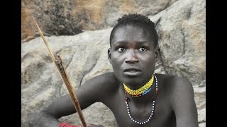 2017 Tanzania Hadzabe Bushmen  hunting with the real non touristic Hadza [upl. by Asikal]