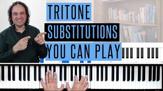 Tritones substitutions  how they work amp examples you can use [upl. by Adnoma]