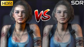 Resident Evil 3  HDR vs SDR Comparison  HDR Is The Clear Winner [upl. by Epp673]