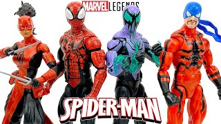 Marvel Legends SpiderMan Ben Reilly Chasm Elektra Daredevil amp Tarantula Review [upl. by Lolanthe]