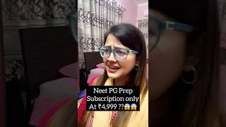 NEET PG Prep Subscription only at ₹4999 😱 [upl. by Yleen]