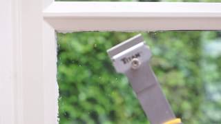 Removing Paint From GlassWindows [upl. by Llerol201]