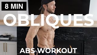 8 MIN OBLIQUES WORKOUT  OBLIQUE WORKOUT  OBLIQUE ABS WORKOUT [upl. by Yennaiv]