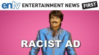 Ashton Kutcher Racist PopChips Ad Outrage Over Bollywood Character ENTV [upl. by Marlen]