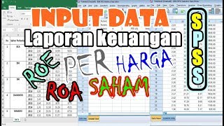 Cara Memasukkan Data Laporan Keuangan Data Sekunder di SPSS [upl. by Yelahc]