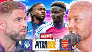 UCL ATALANTA vs ARSENAL  Pitch Side LIVE [upl. by Aniez368]