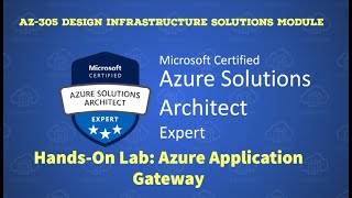 23 AZ305  HandsOn Lab  Azure Application Gateway [upl. by Nohsed]