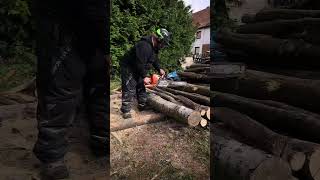 husqvarna holz holzspalten brennholz holzliebe axt sägen [upl. by Roxane]