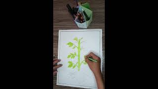 friday activity drawing about parts of plants on hard chartvery easy drawing drawing activity [upl. by Dang137]