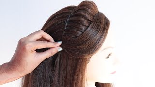 3 new hairstyle for bride sister  hair style girl  open hairstyle  ponytail hairstyle [upl. by Scevo801]