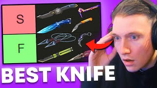 The ULTIMATE Valorant Knife Tier List Ranking EVERY Melee Weapon [upl. by Tori]